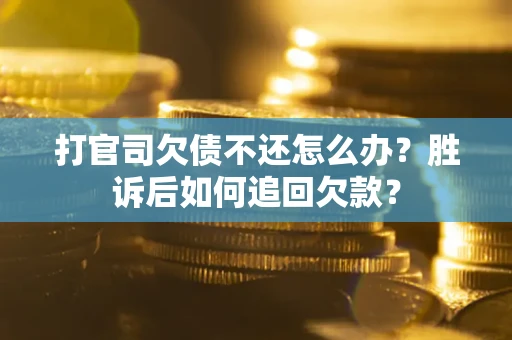 北京打官司欠债不还怎么办？胜诉后如何追回欠款？